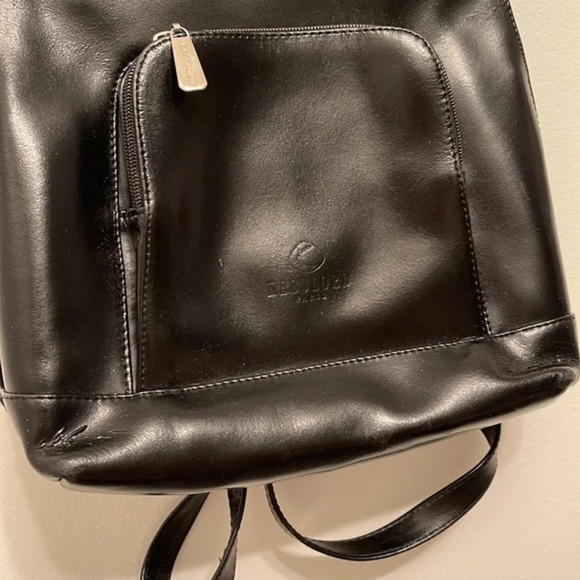 Kesslord Black vintage leather back pack main image 5